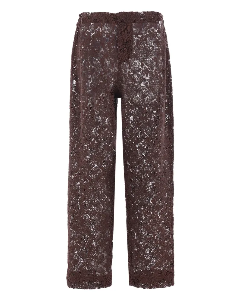 Meta Campania Collective Hose mit Blumenspitze - Braun Braun