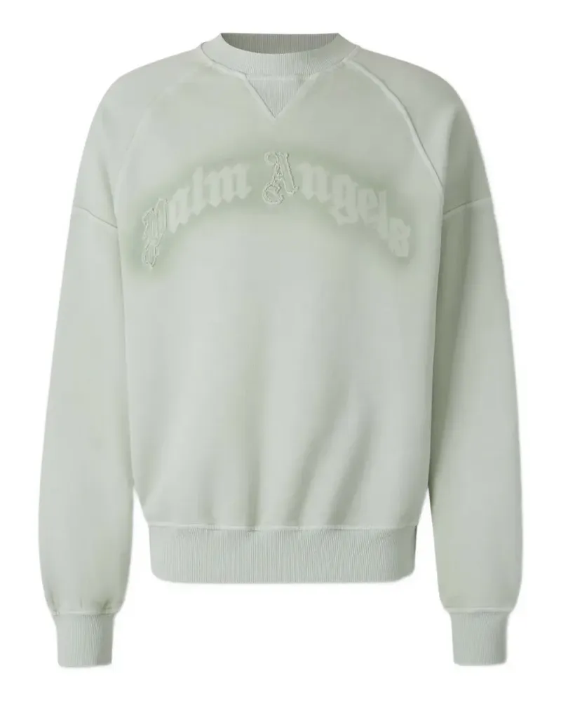 Palm Angels logo-embroidered raglan-sleeve sweater - Grün Grün