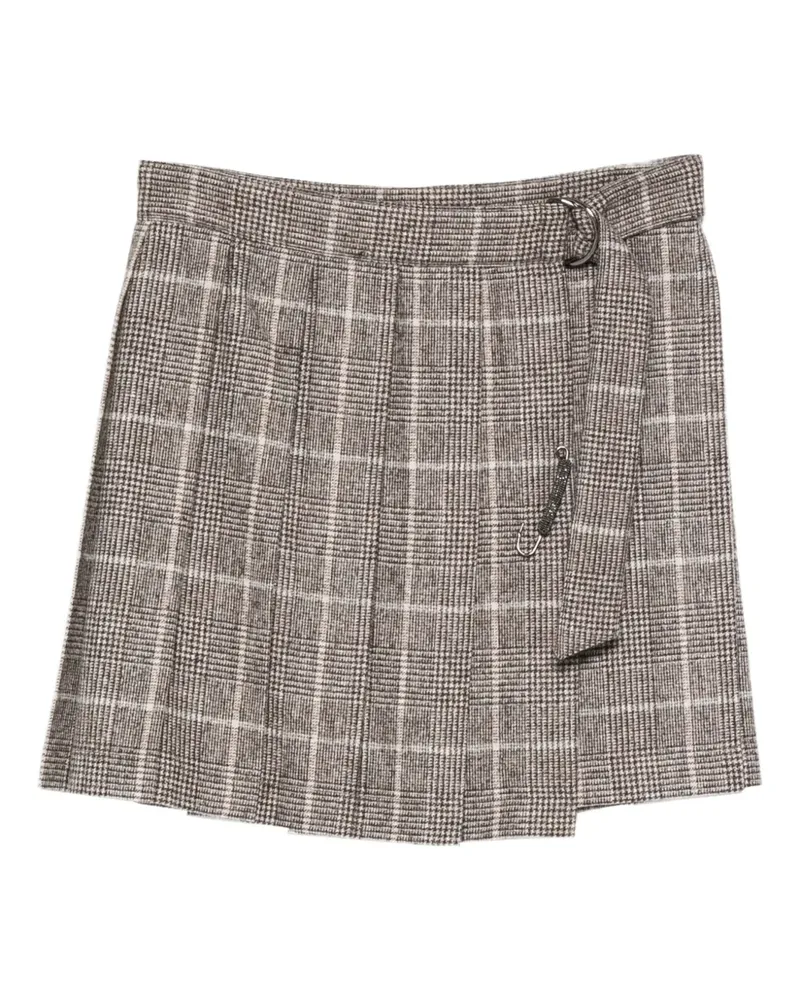 Brunello Cucinelli check mini skirt - Braun Braun