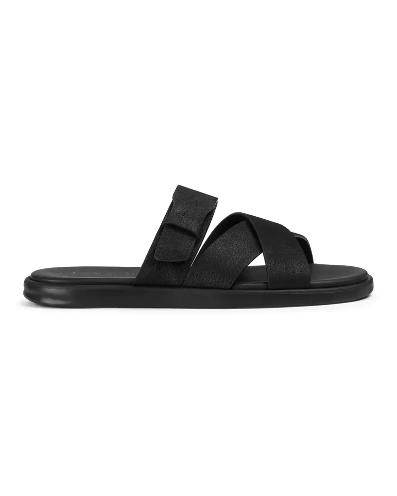 Doucal´s crossover touch-strap sandals - Schwarz Schwarz