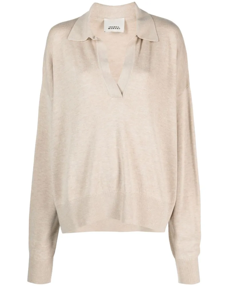 Isabel Marant Fein gestrickter Galix Pullover - Nude Nude