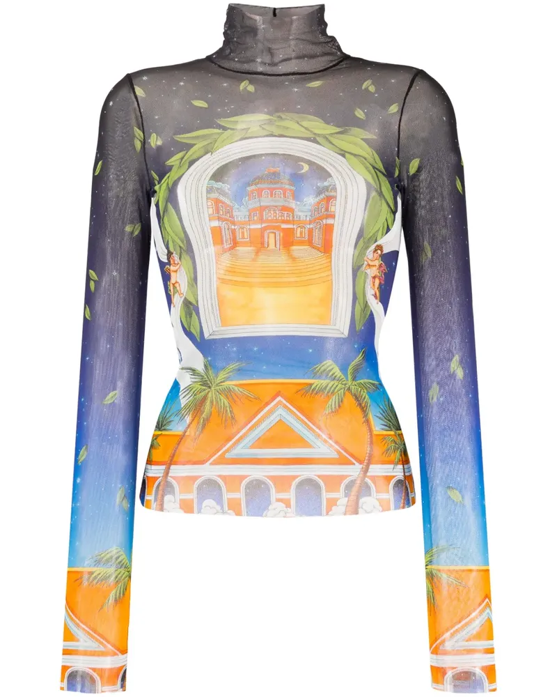 Casablanca Paris Avenida Langarmshirt - Gelb Gelb