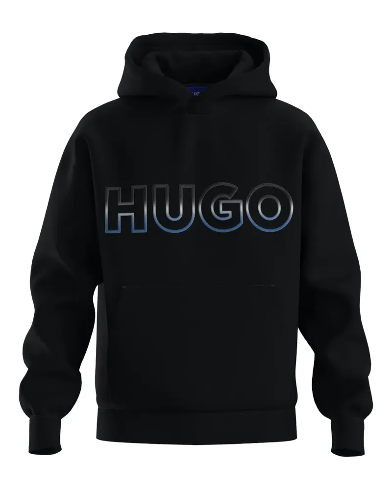 HUGO BOSS Hoodie mit Logo - Schwarz Schwarz