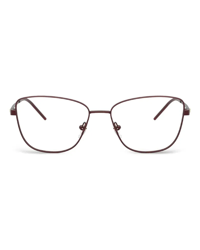 Emporio Armani Brille mit geometrischem Gestell - Rot Rot