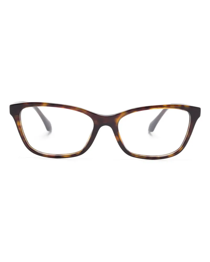 Versace Brille mit eckigem Gestell - Braun Braun