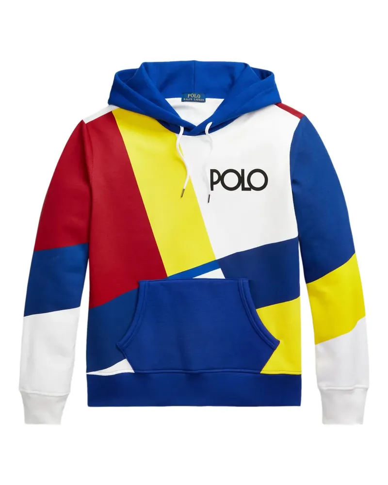 Ralph Lauren Hoodie in Colour-Block-Optik - Blau Blau