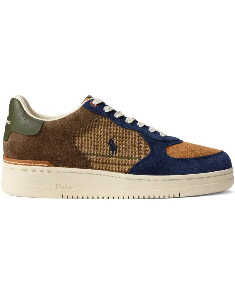 Ralph Lauren Masters Sneakers mit Wildledereinsätzen - Braun Braun