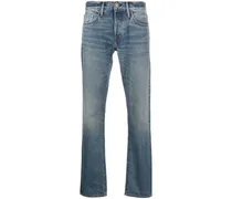 Gerade Jeans mit Stone-Wash-Effekt - Blau