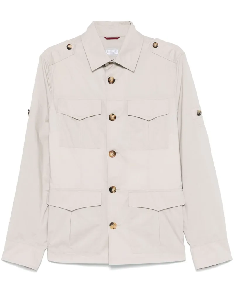 Brunello Cucinelli Jacke mit Klappentasche - Nude Nude