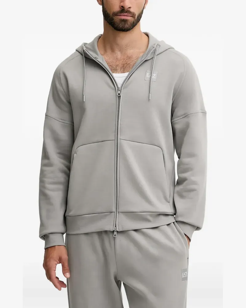 EA7 logo-detail tracksuit - Grau Grau