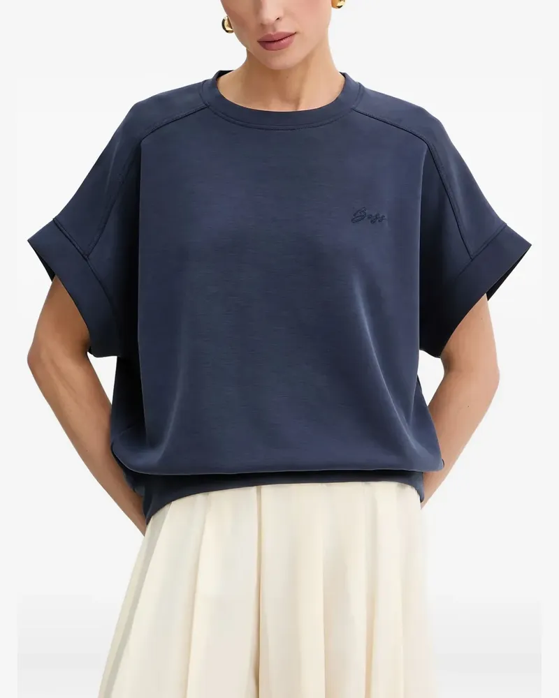 HUGO BOSS Enari T-Shirt mit Stickerei - Blau Blau