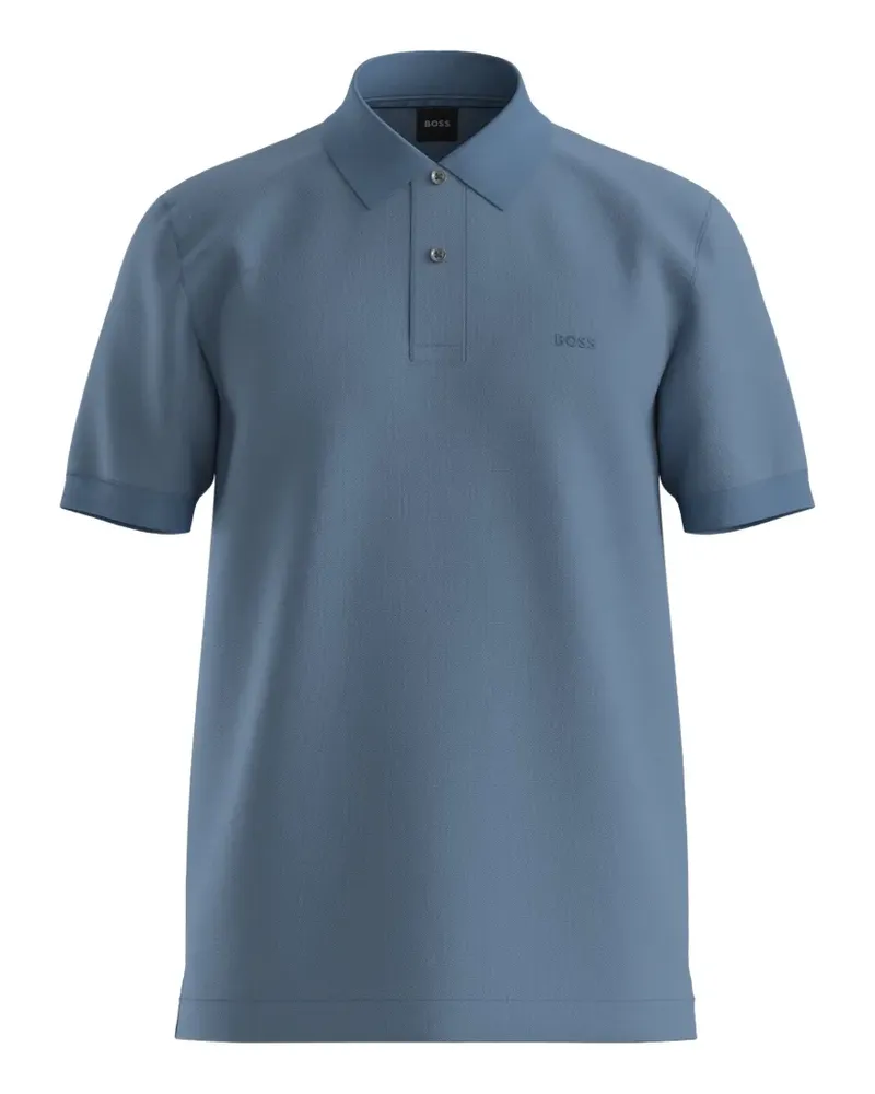 HUGO BOSS Poloshirt mit Knopfleiste - Blau Blau