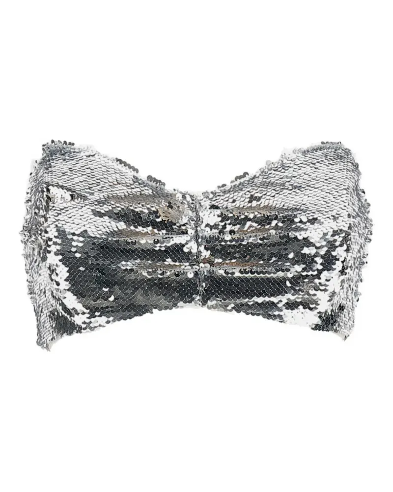 Simone Rocha sequin bandeau top - Silber Silber