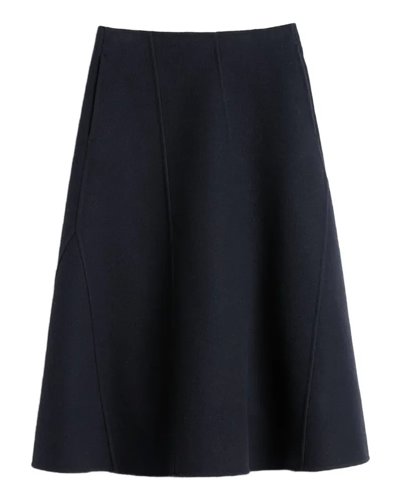 Jil Sander panelled A-line midi skirt - Blau Blau