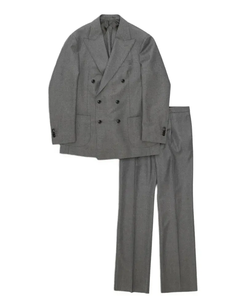 Fortela Totò double-breasted suit (set of two) - Grau Grau