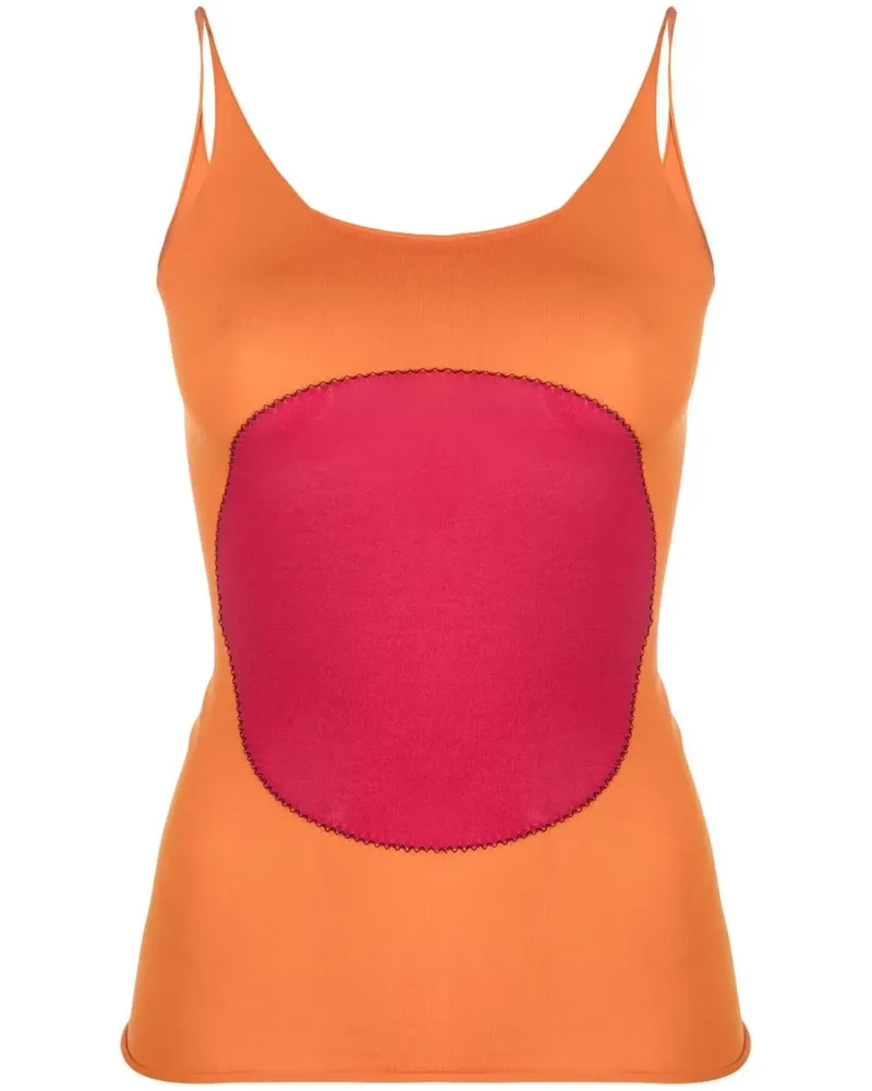 Marni Camisole-Top mit Patch - Orange Orange