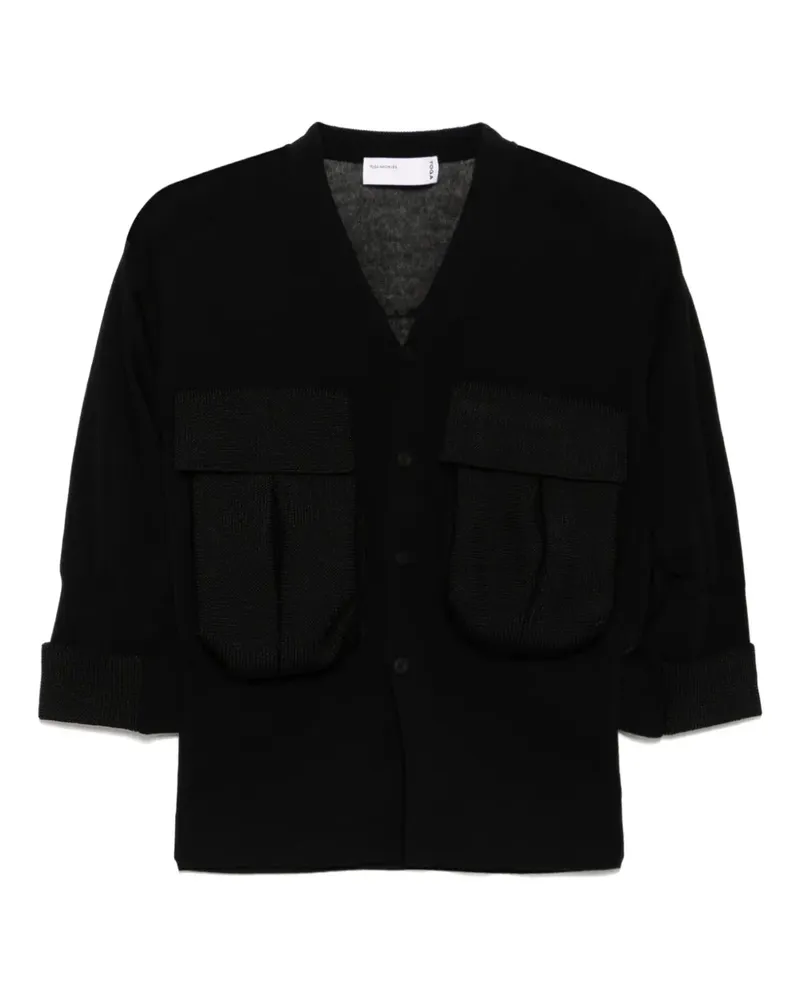 Toga Geknöpfter Cardigan - Schwarz Schwarz