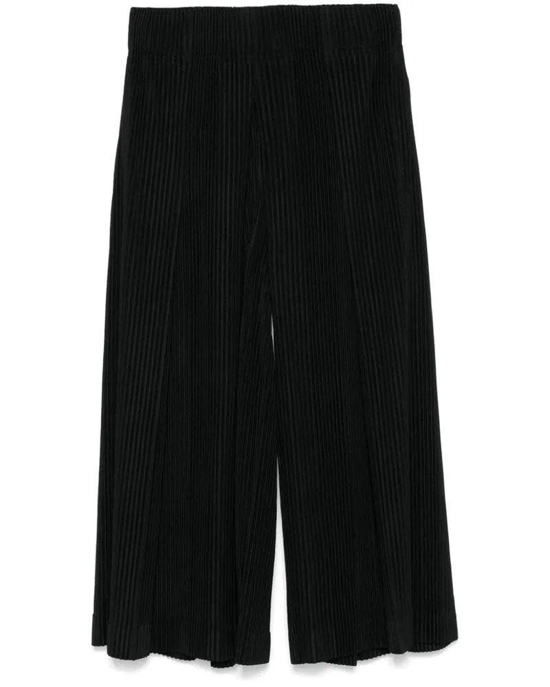Issey Miyake Tucked Hose - Schwarz Schwarz