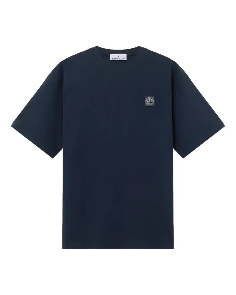 Stone Island 2100030 combed organic cotton jersey T-shirt - Blau Blau