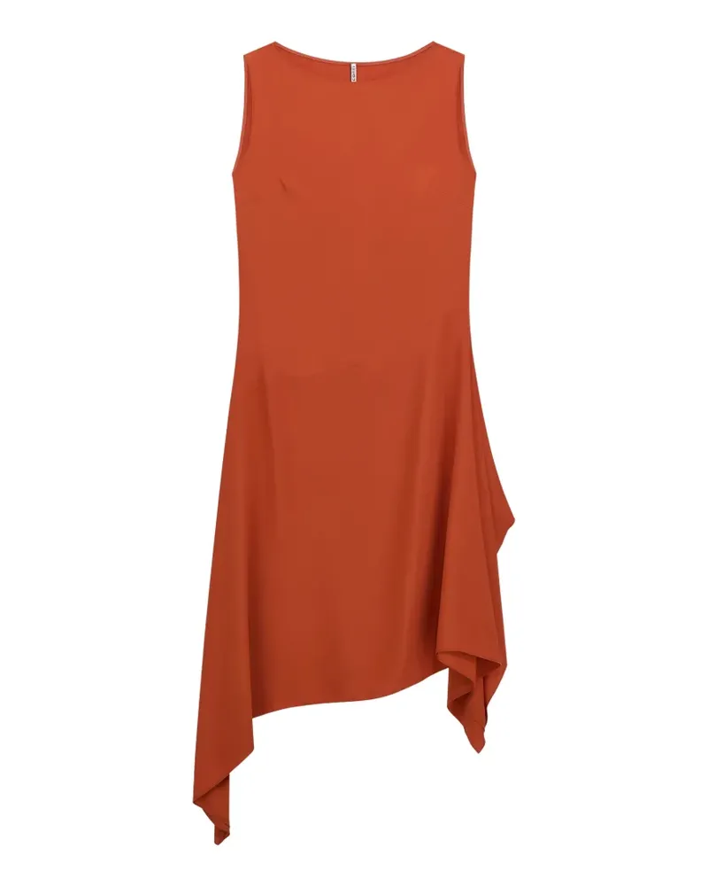 Liviana Conti Flavia asymmetric-hem midi dress - Orange Orange