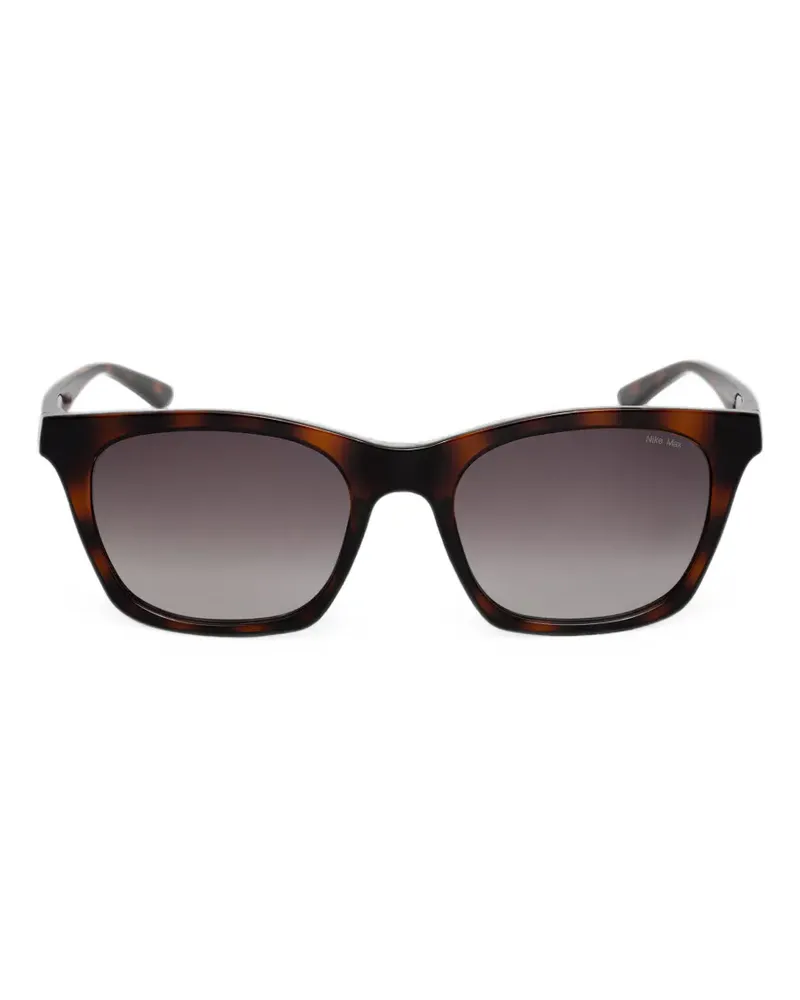 Nike Vital Flow tortoiseshell-effect square-frame sunglasses - Braun Braun