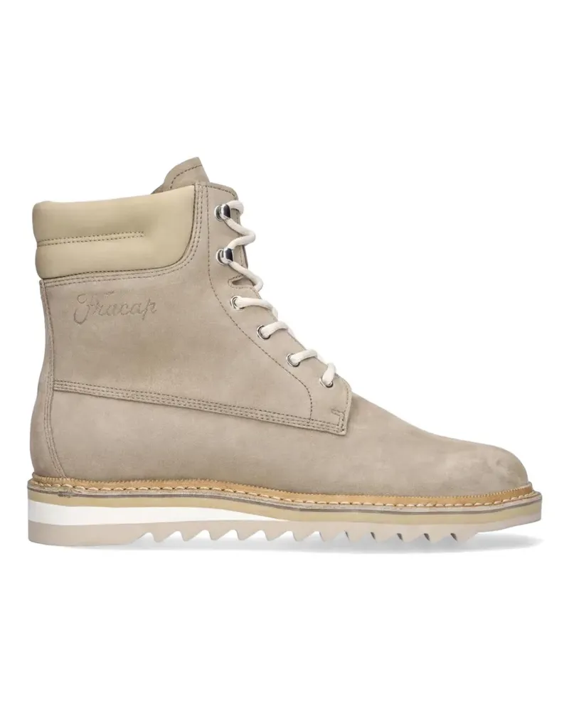 Fracap Explorer lace-up boots - Nude Nude
