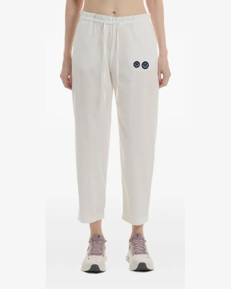 Joshua Sanders Smiley patch track pants - Nude Nude