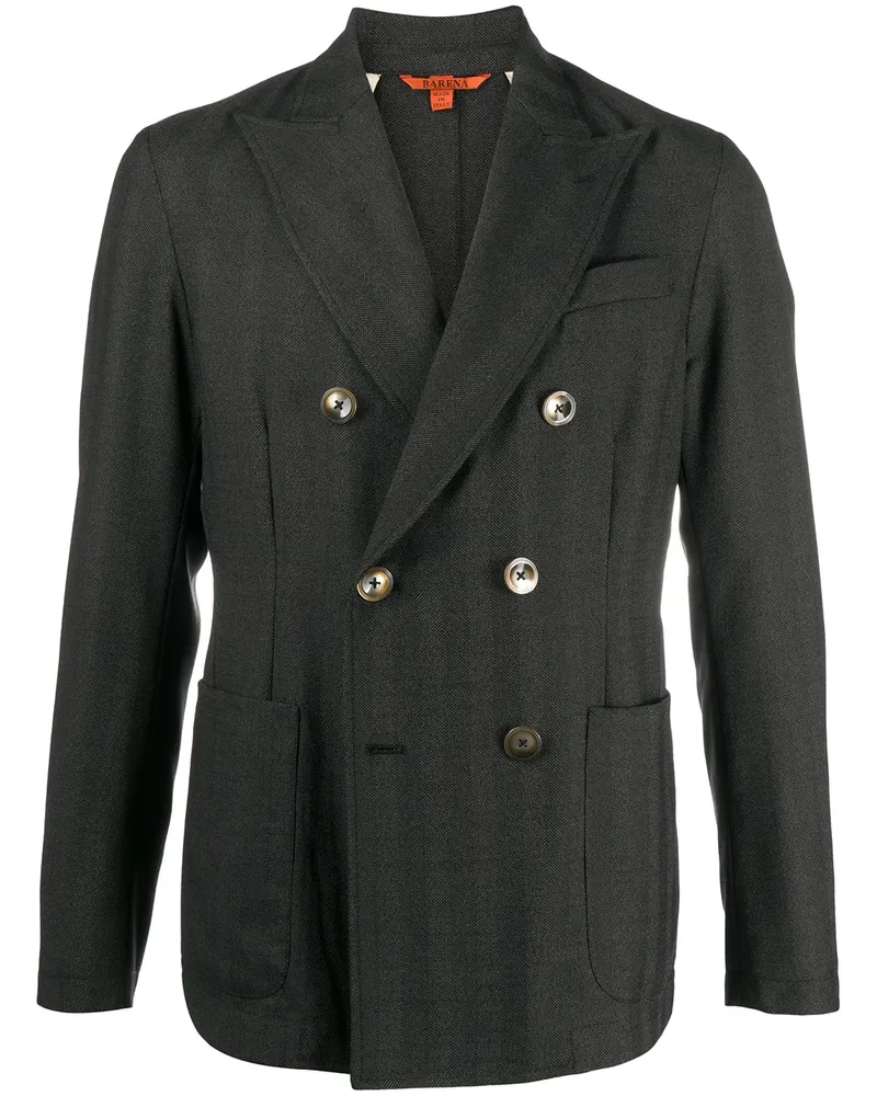 BARENA Doppelreihiges Sakko - Grau Grau