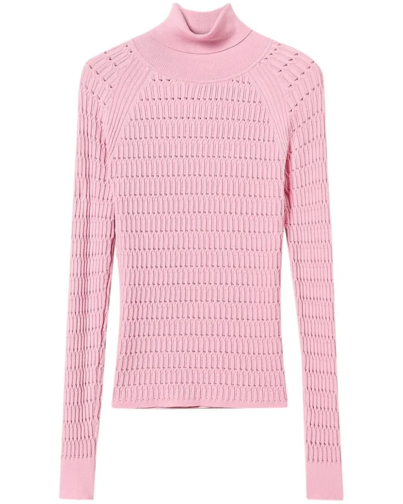 Twin-Set Gestrickter Rollkragenpullover - Rosa Rosa