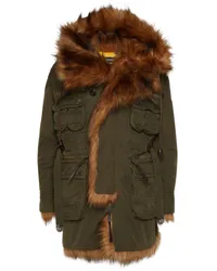 Dsquared2 Trenchcoat aus Faux Fur Grün