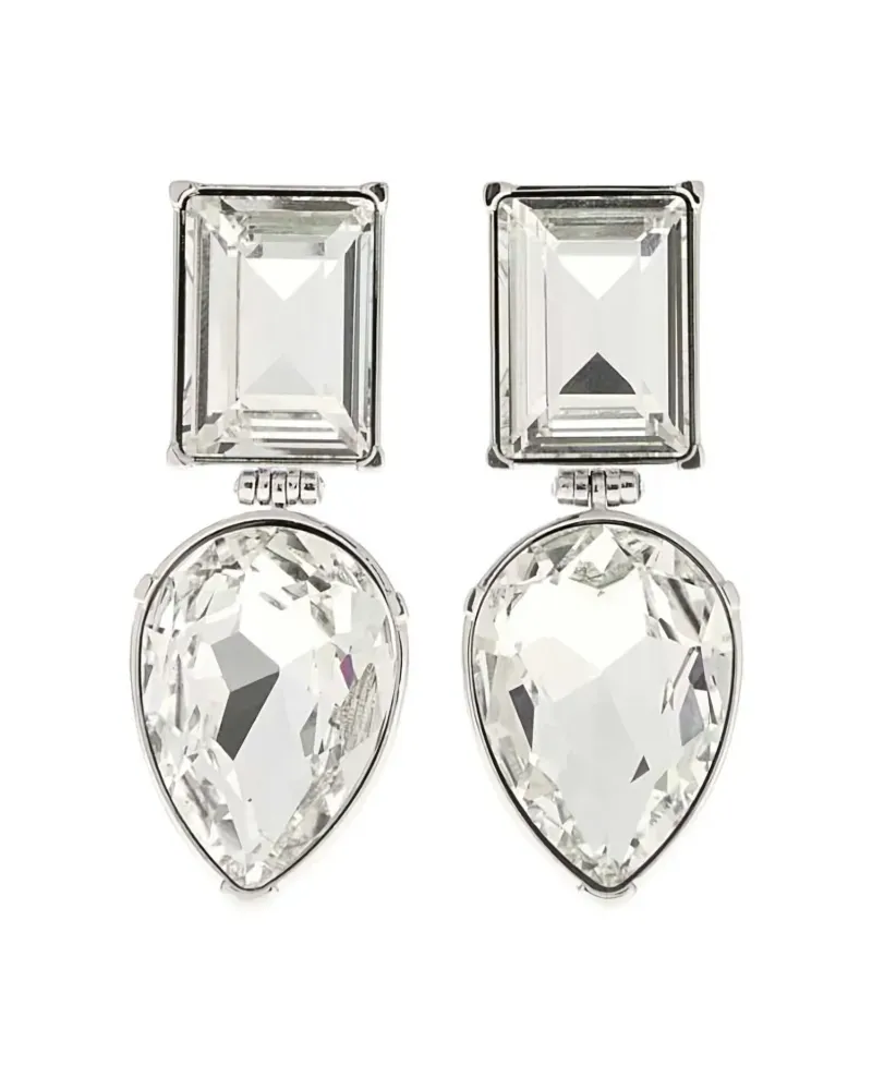 Alexander McQueen crystal-embellished earrings - Silber Silber