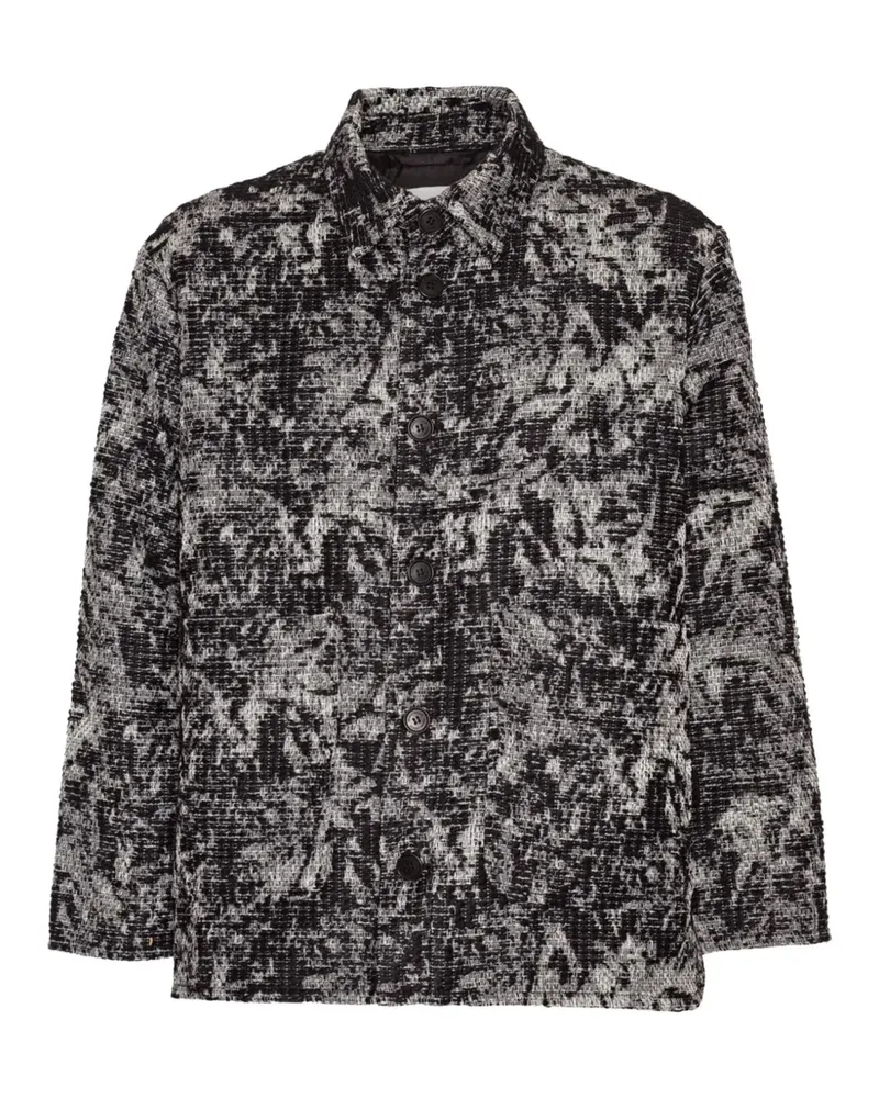 Henrik Vibskov Strukturierte Wheel Jacke - Schwarz Schwarz