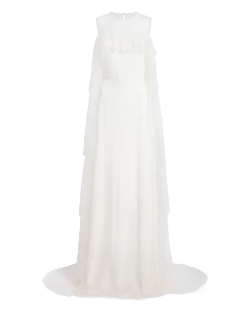 Jenny Packham Gerüschtes Trevi Kleid - Weiß Weiß