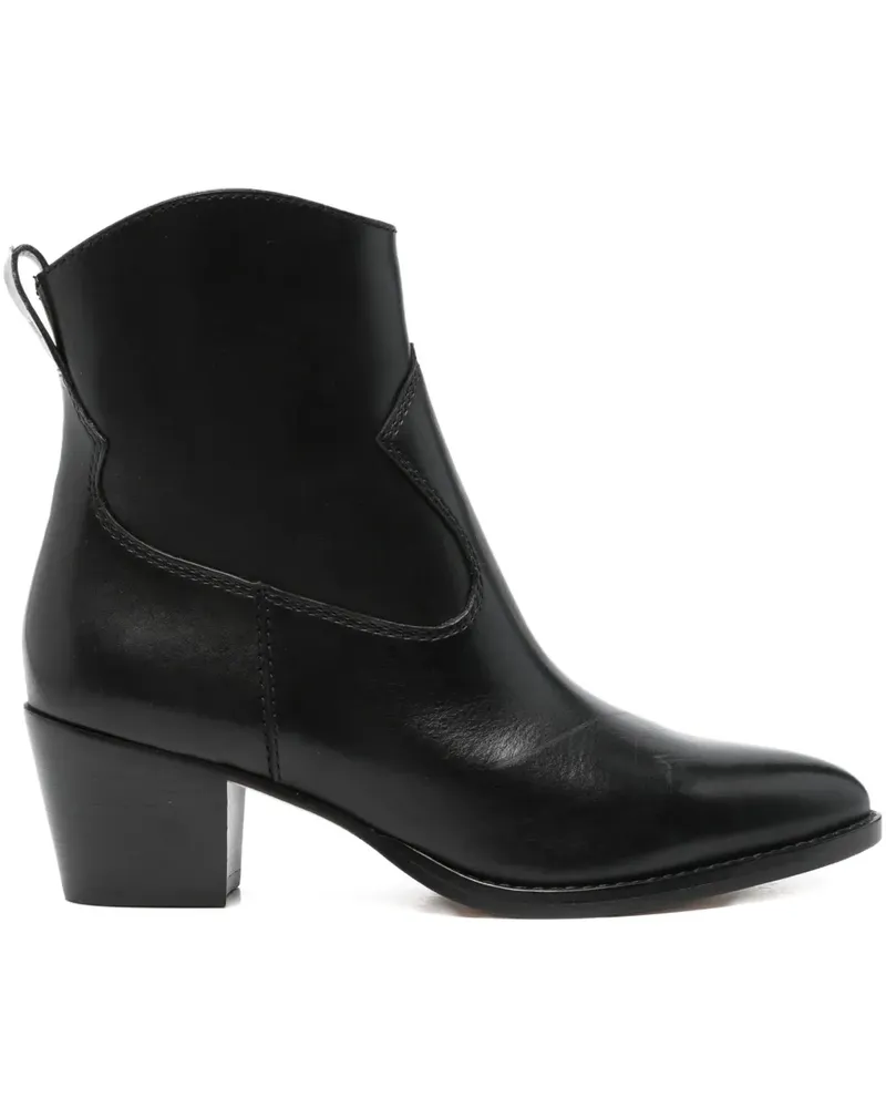 Ralph Lauren Spitze Harpher Stiefel mit Reißverschluss 60mm - Schwarz Schwarz