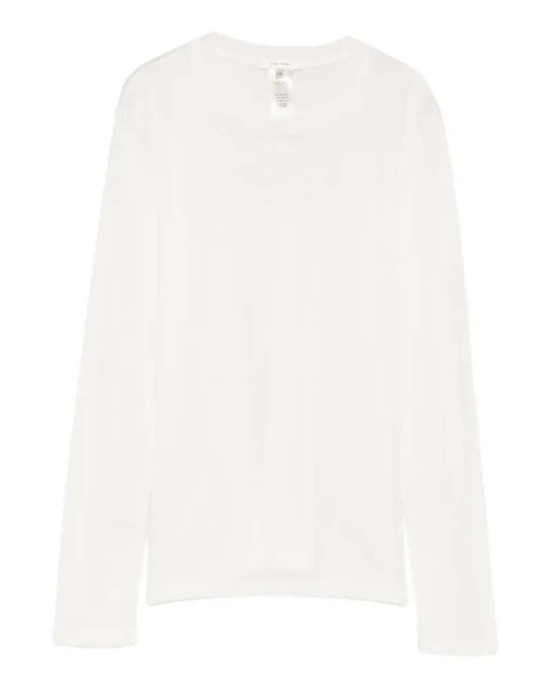 The Row Geripptes Dantea Langarmshirt - Nude Nude