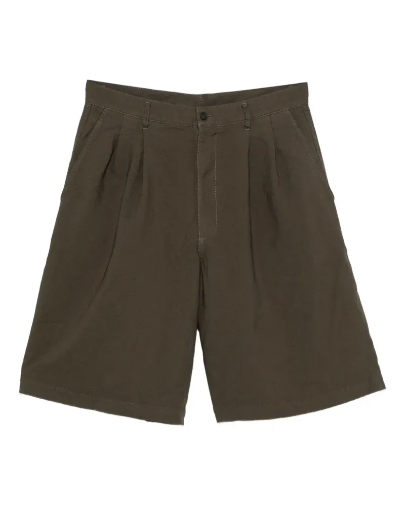 Comme des Garçons Shorts mit Bundfalten - Grün Grün