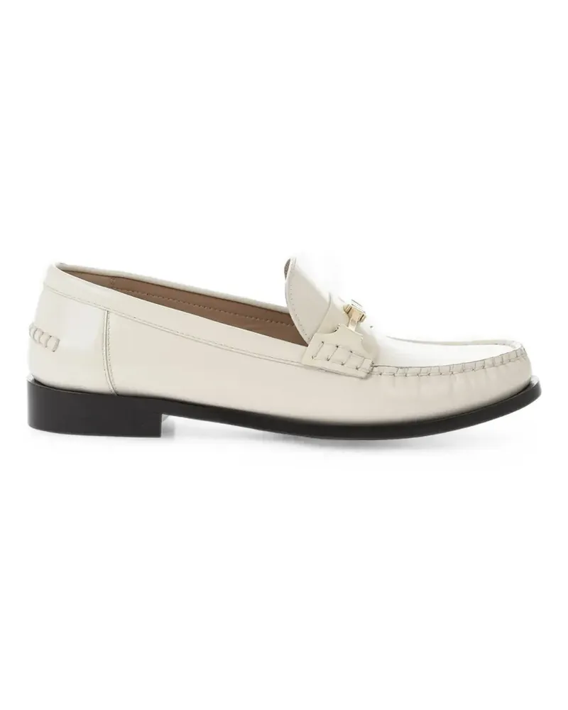 Ferragamo Harry Loafer aus Lackleder - Weiß Weiß