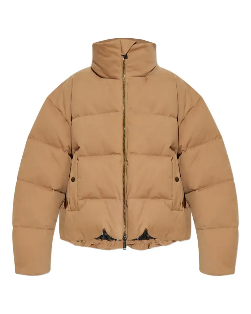 Dsquared2 Gesteppte Jacke mit Reh-Print - Braun Braun
