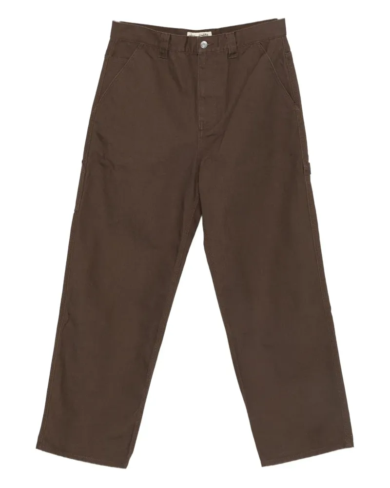 Stüssy Hose mit Logo-Patch - Braun Braun
