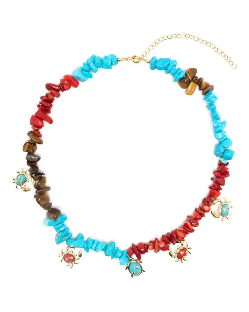 Eshvi Halskette mit Meerestieren - Mehrfarbig Mehrfarbig