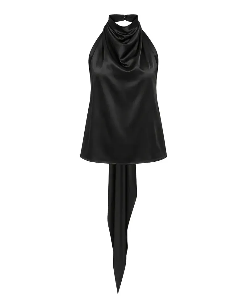 esse Cartia draped-detail top - Schwarz Schwarz