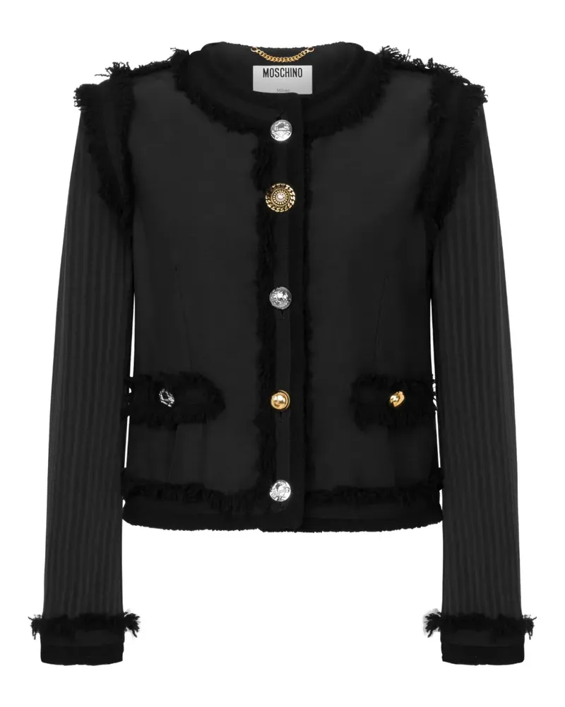 Moschino button-fastening jacket - Schwarz Schwarz