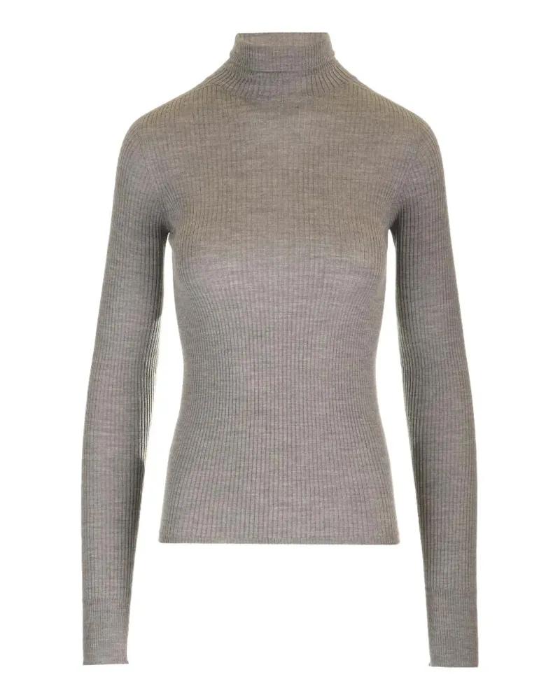 SPORTMAX Flavia ribbed-knit sweater - Grau Grau