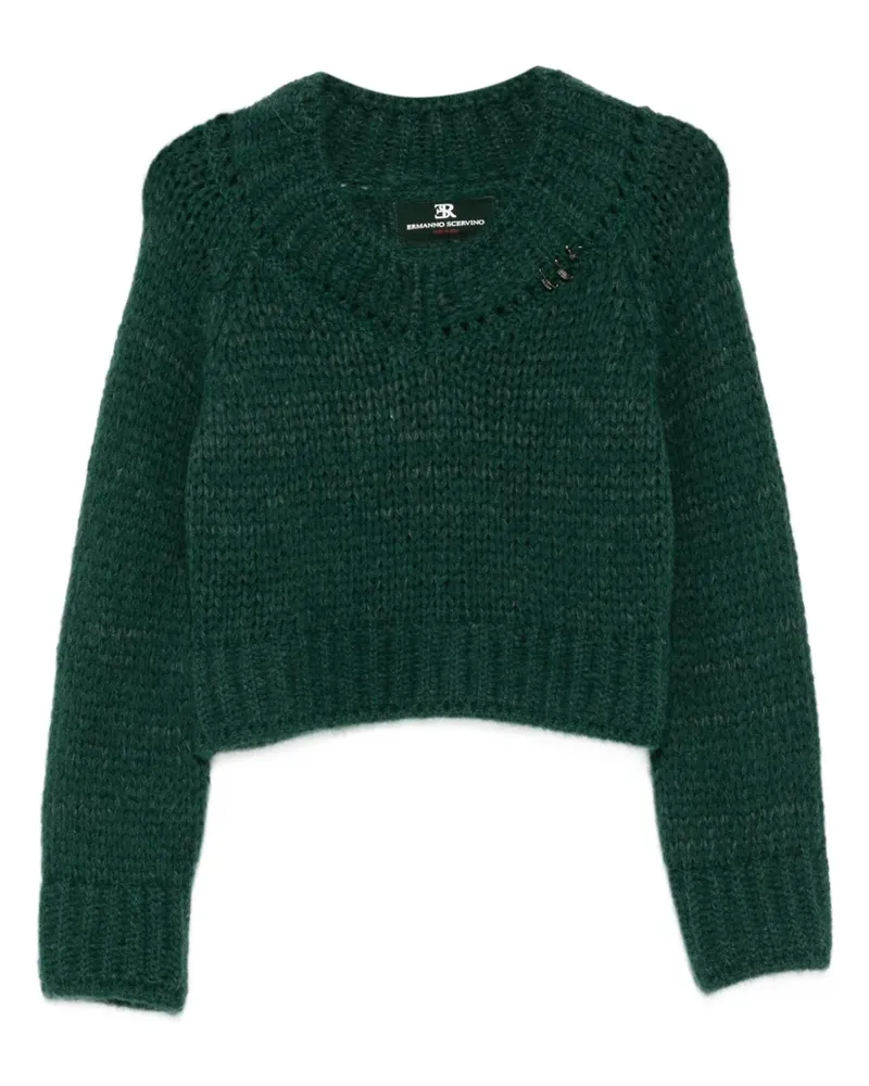 Ermanno Scervino Pullover mit Rundhalsausschnitt - Grün Grün