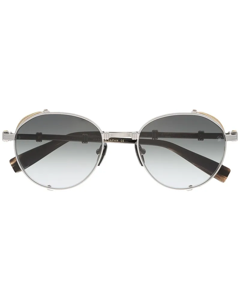 Balmain Eckige Sonnenbrille - Schwarz Schwarz