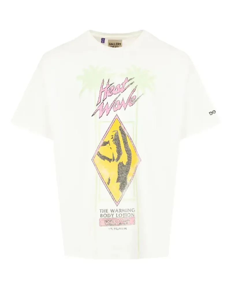 GALLERY DEPT. x x Doc Johnson heat wave graphic T-shirt - Weiß Weiß