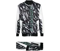 Jogginganzug mit Blitz-Print - Schwarz