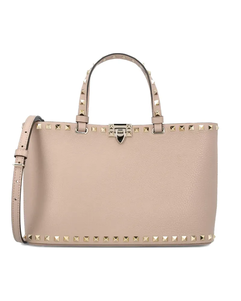 Valentino Garavani small Rockstud tote bag - Rosa Rosa