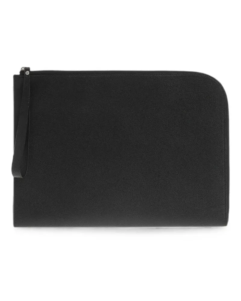 Valextra leather zip-around clutch bag - Schwarz Schwarz