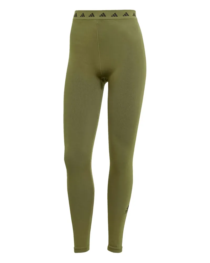 adidas Leggings mit Logo-Bund - Grün Grün